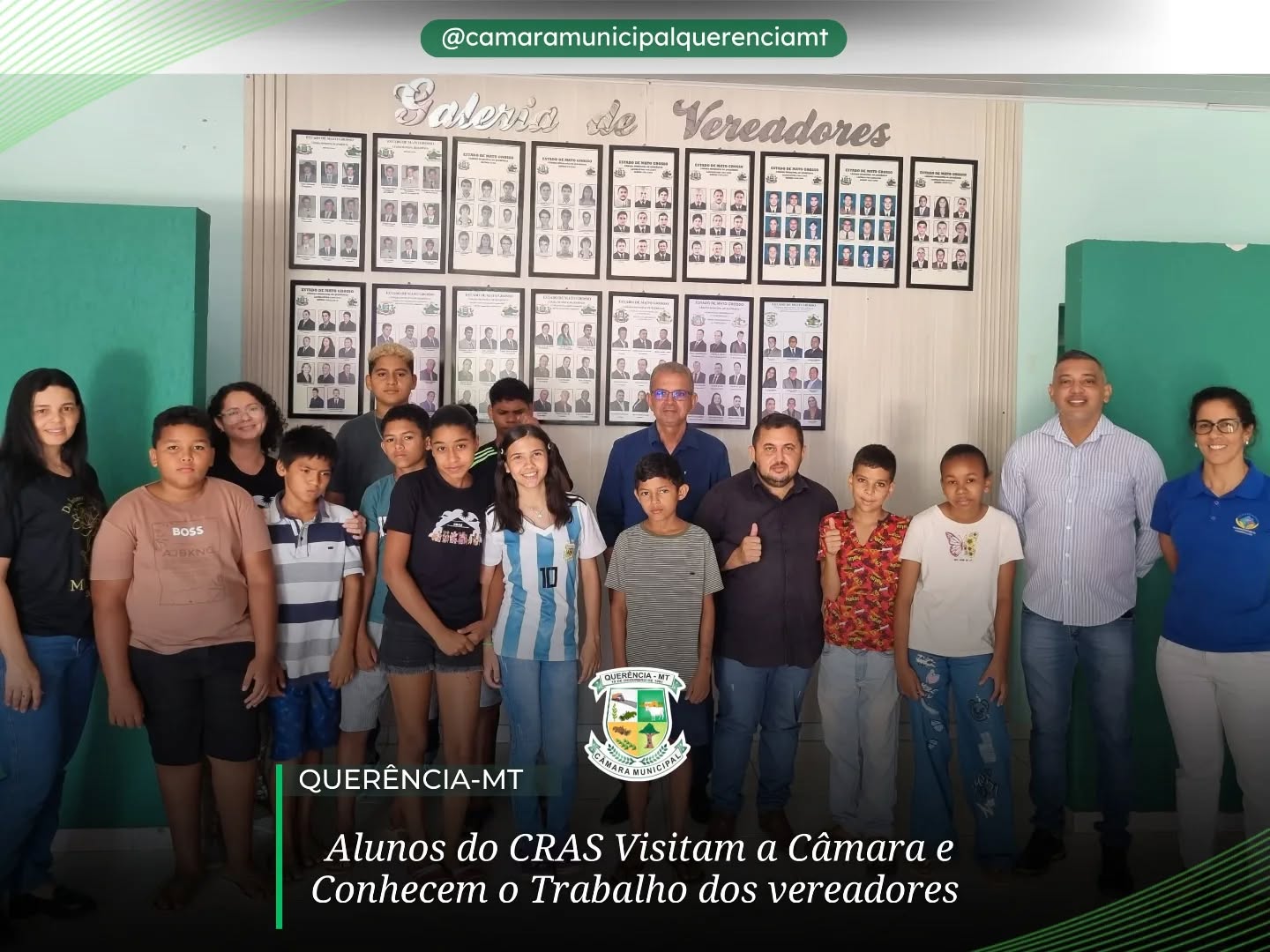 Alunos do CRAS visitam a Câmara e conhecem o trabalho dos vereadores.