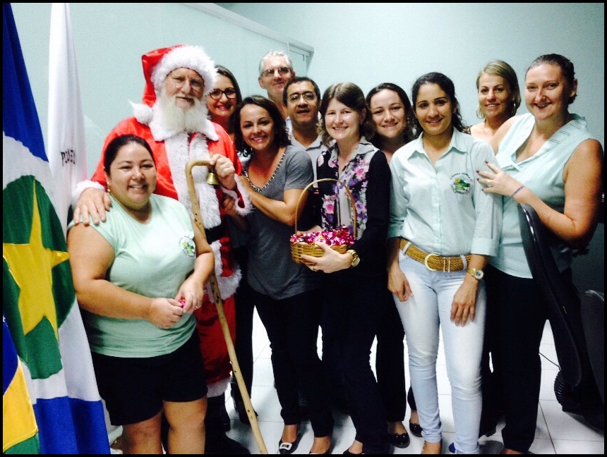 Papai Noel visita à Câmara de Vereadores de Querência.