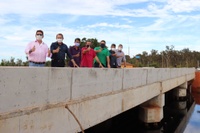 Ponte de concreto sobre o Rio Darro na MT-109 é inaugurada.