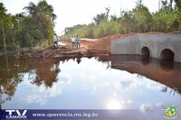 Vereador realiza vistoria a obras de pontes e serviços avançam.