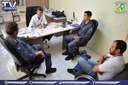 Vereador Vavá e PM discutem patrulhamento rural em Querência. Vereador Vavá e PM discutem patrulhamento rural em Querência.