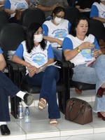 Vereadora Rozaine Presença participa de evento do SELO UNCEF em Querência, representando o Presidente da Câmara Municipal Telmo Brito.