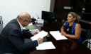 Vereadora Virginia solicita ao deputado Zeca Viana emenda para construção de quadra Poliesportiva em Agrovila Brasil Novo.