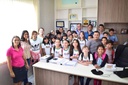 Vereadores receberam alunos da Escola Municipal Tanguro.