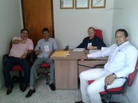 Vereadores visitam a Câmara Municipal de Agua Boa.