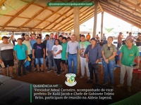 Vereador Adeal Carneiro participa de Reunião na Aldeia Sapezal.