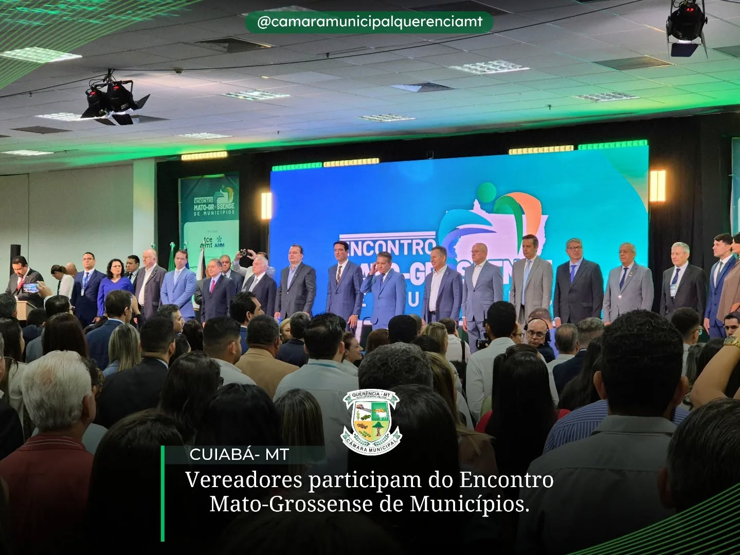Vereadores de Querência-MT, participam do primeiro Encontro Mato-Grossense de Municípios.