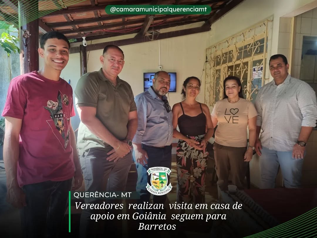 Vereadores de Querência, vistoriam casa de apoio em Goiânia, que recebe pacientes do município.