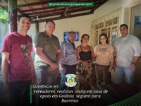 Vereadores de Querência, vistoriam casa de apoio em Goiânia, que recebe pacientes do município.