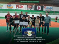 Vereadores prestigiam Torneio de Futsal 24 Horas.